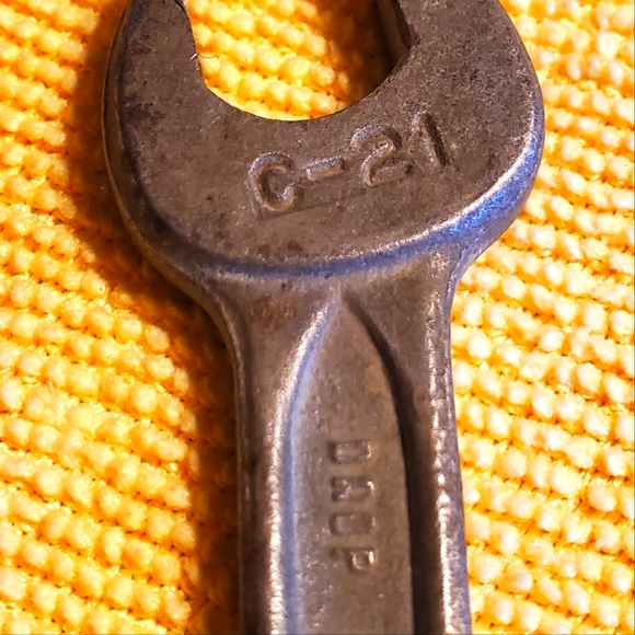 Vintage Indestro open end wrench model c-21 5/16 & 13/32 - Picture 5 of 6